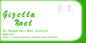 gizella noel business card